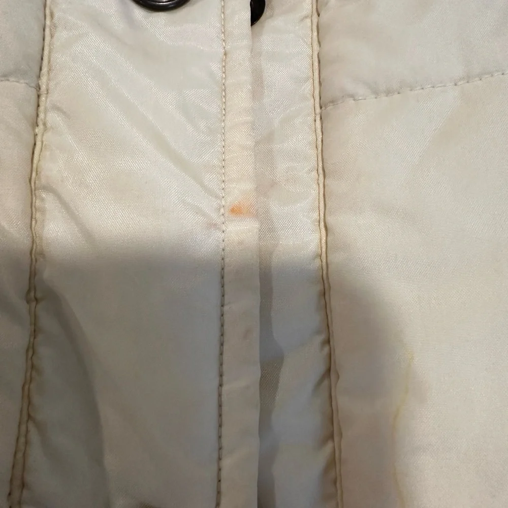 VTG Y2K Def Jam University ‘84 Women’s Sz: XL Cream Full Zip PufferJacket.